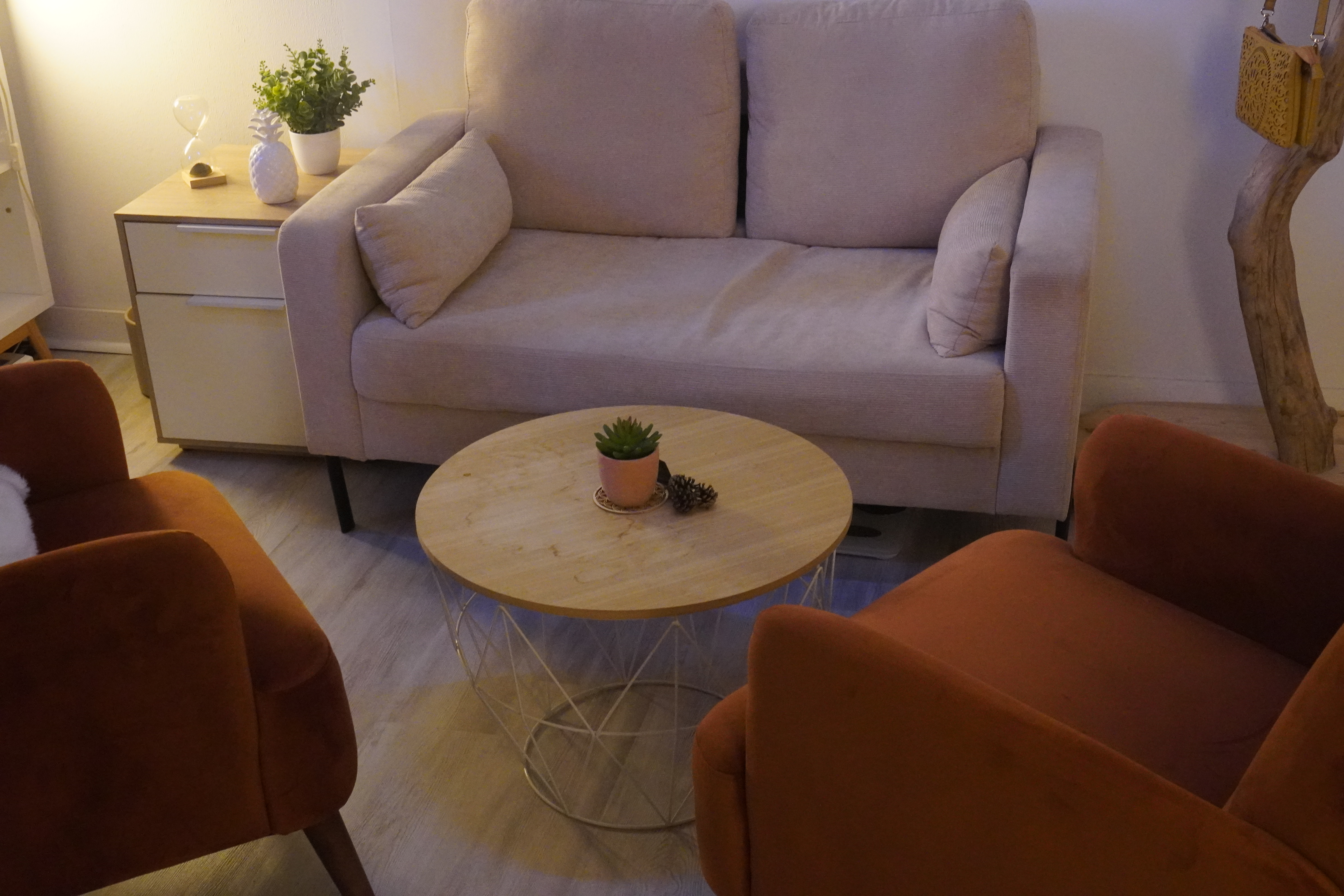 Espace détente avec fauteuils